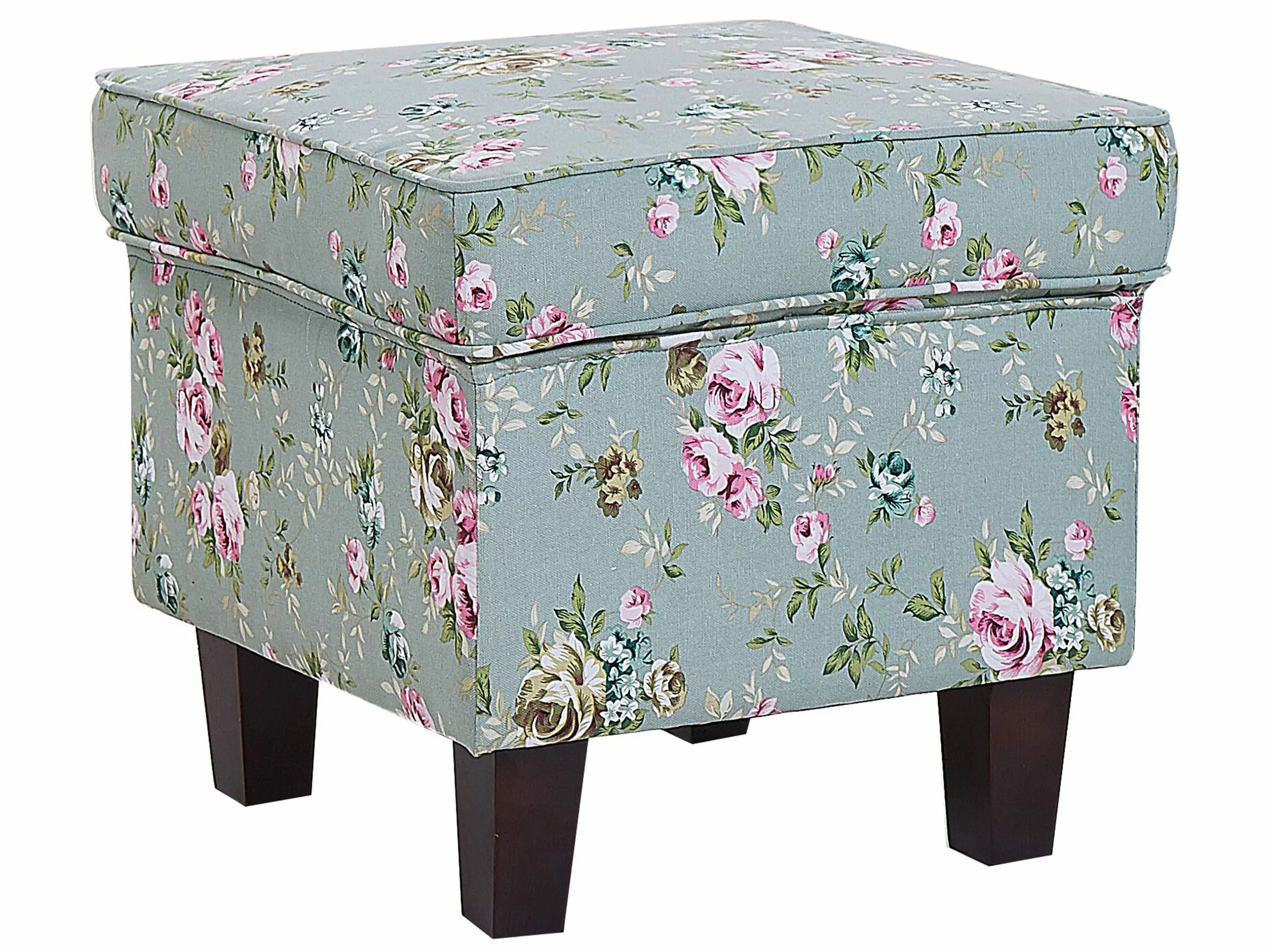 Beliani Nojatuoli Ja Rahi Kukkakuvioinen Vihreä HAMAR - Image 10