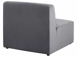 Beliani Keskiosa Vakosametti Harmaa LEMVIG -Käsinojalliset tuolit Winkel undef src sa picid 794830 type whitesh image