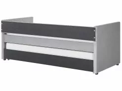 Beliani Sänky Sametti Lisävuode Vaaleanharmaa 90 X 200 Cm TROYES -Käsinojalliset tuolit Winkel undef src sa picid 794928 type whitesh image