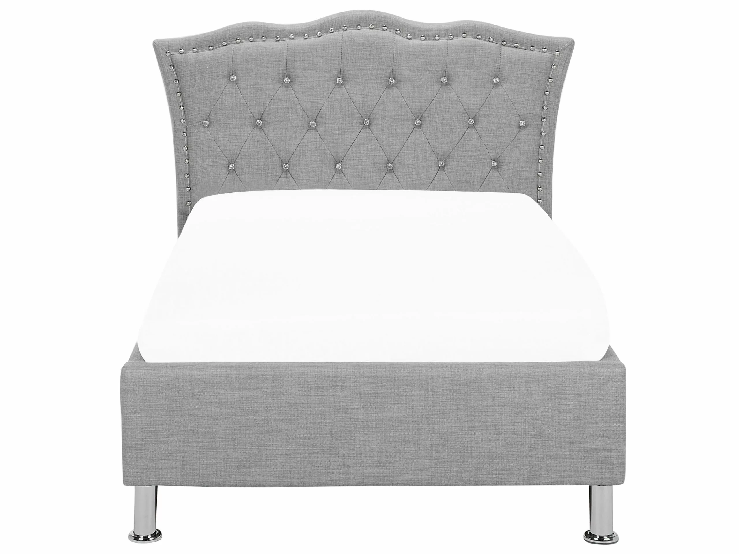 Beliani Sänky Kangas Säilytystila Vaaleanharmaa 90 X 200 Cm METZ 7 Beliani Sänky Kangas Säilytystila Vaaleanharmaa 90 X 200 Cm METZ - Image 7