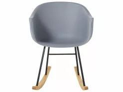 Beliani Keinutuoli Muovi Harmaa HARMONY -Käsinojalliset tuolit Winkel undef src sa picid 801648 type whitesh image