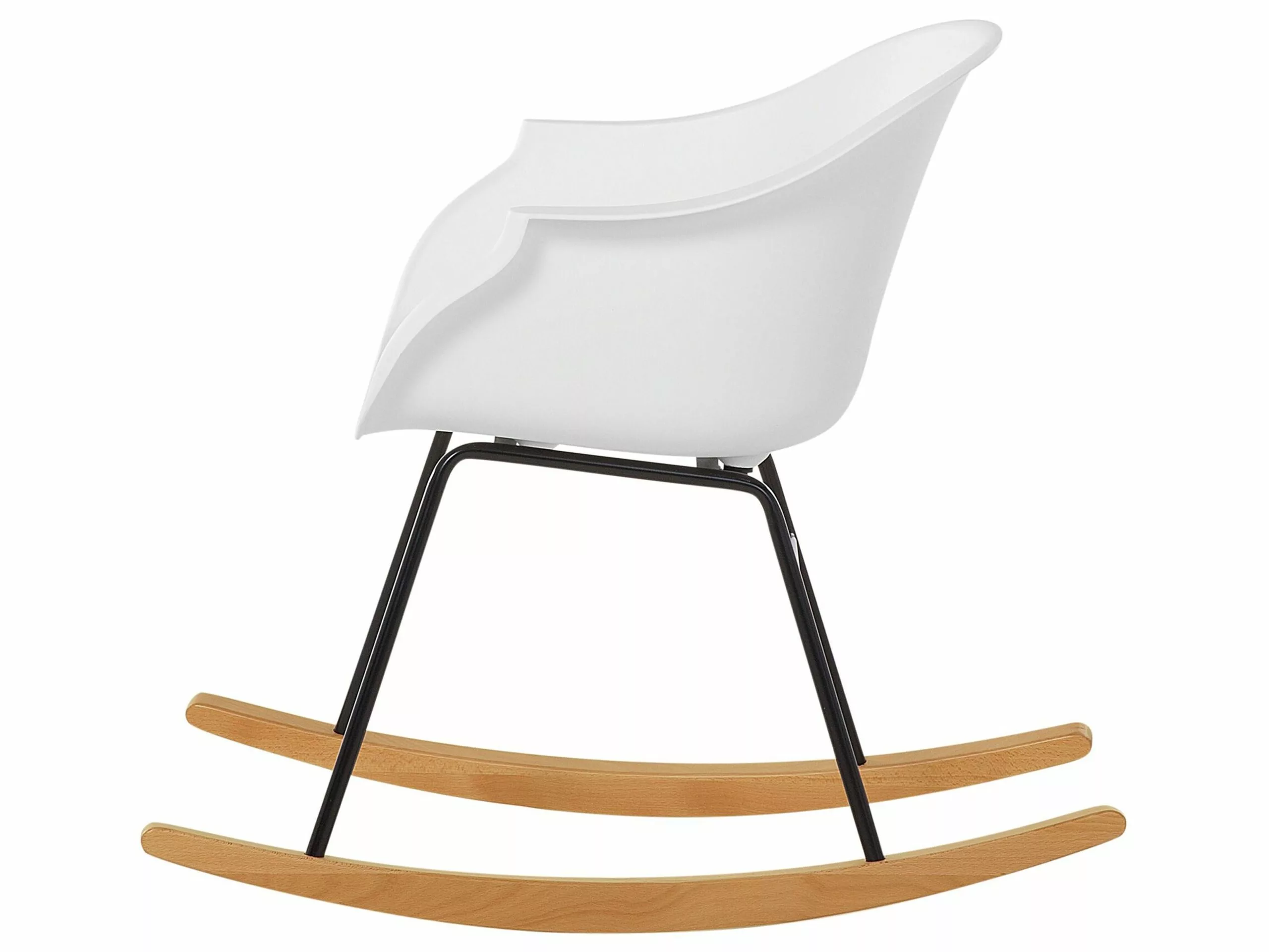 Beliani Keinutuoli Muovi Valkoinen HARMONY - Image 9