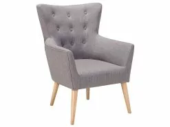 Beliani Nojatuoli Kankainen Harmaa ANGEN