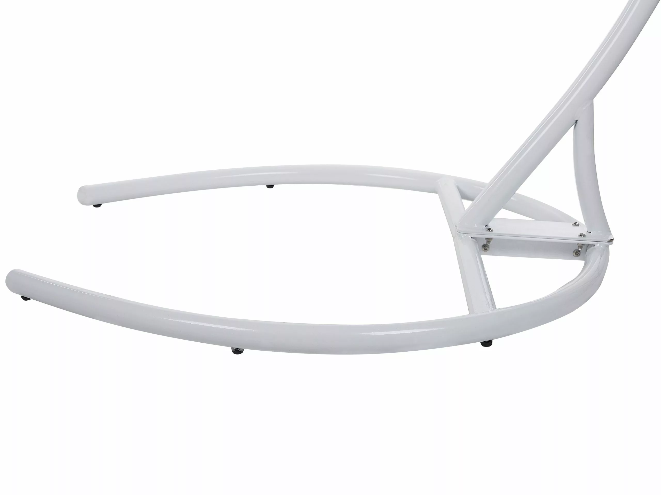 Beliani Riipputuoli Rottinkinen Jalustalla Vaaleanharmaa SESIA 10 Beliani Riipputuoli Rottinkinen Jalustalla Vaaleanharmaa SESIA - Image 10