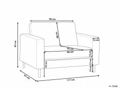 Beliani Nojatuoli Ruskea SAVALEN -Käsinojalliset tuolit Winkel undef src sa picid 810017 type whitesh image