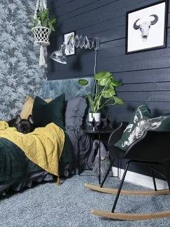 Beliani Keinutuoli Muovi Musta HARMONY -Käsinojalliset tuolit Winkel undef src sa picid 811752 type whitesh image