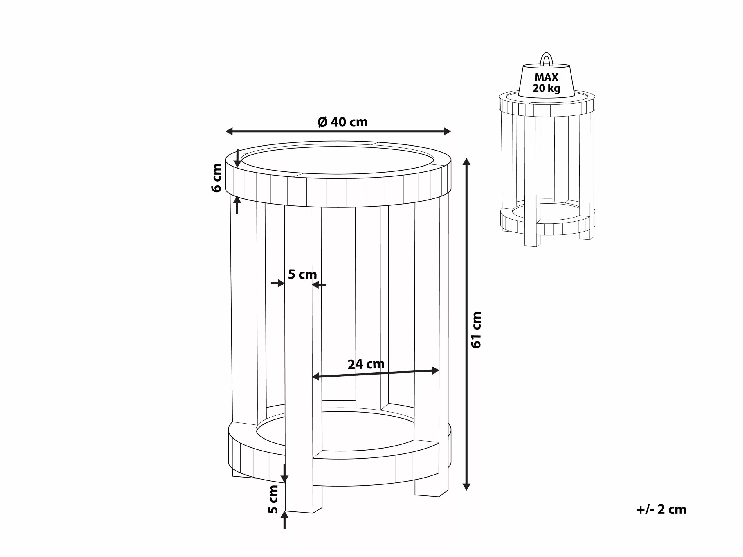 Beliani Sivupöytä Peililasi Hopea APREY 6 Beliani Sivupöytä Peililasi Hopea APREY - Image 6