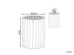 Beliani Yöpöytä Tiikki Musta/vaalea Puu ALTATA 11 Beliani Yöpöytä Tiikki Musta/vaalea Puu ALTATA -Käsinojalliset tuolit Winkel undef src sa picid 815343 type whitesh image