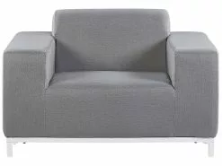 Beliani Puutarhatuoli Harmaa/valkoinen 2 Kpl ROVIGO -Käsinojalliset tuolit Winkel undef src sa picid 816856 type whitesh image