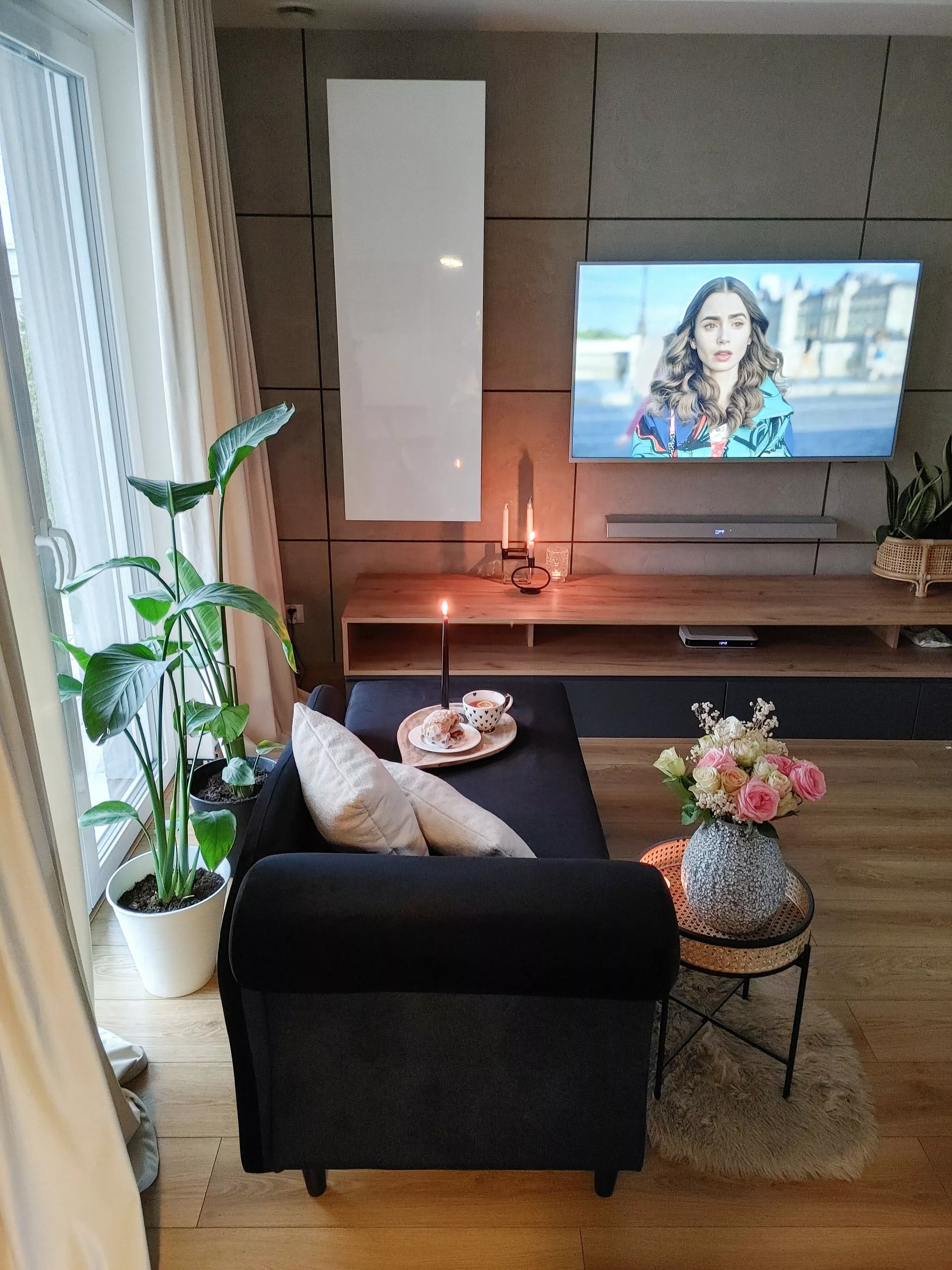 Beliani Sivupöytä Metalli Musta/luonnonväri VIENNA - Image 6