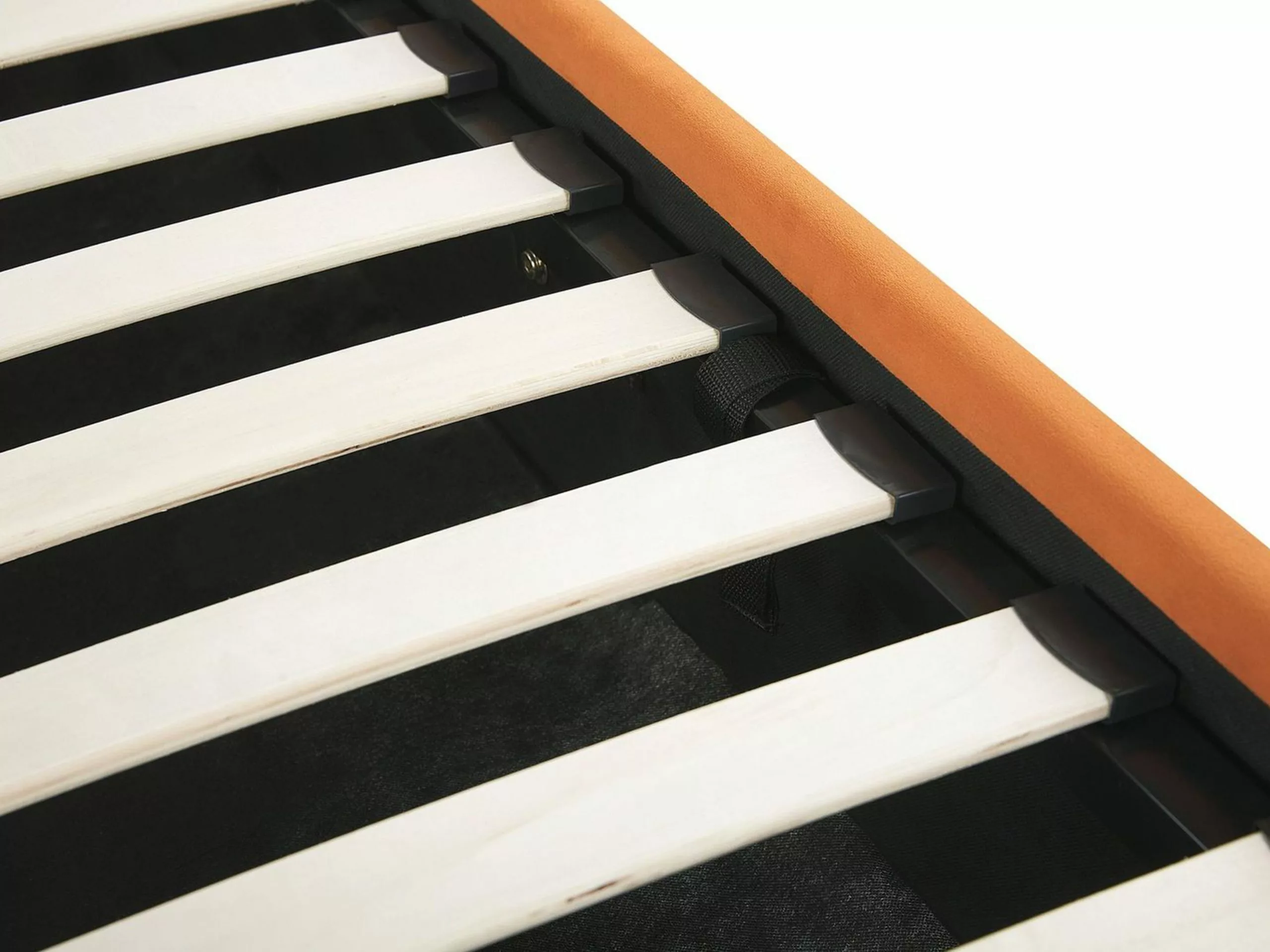 Beliani Sänky Sametti Säilytystila Oranssi ROUEN Useita Kokoja 9 Beliani Sänky Sametti Säilytystila Oranssi ROUEN Useita Kokoja - Image 9