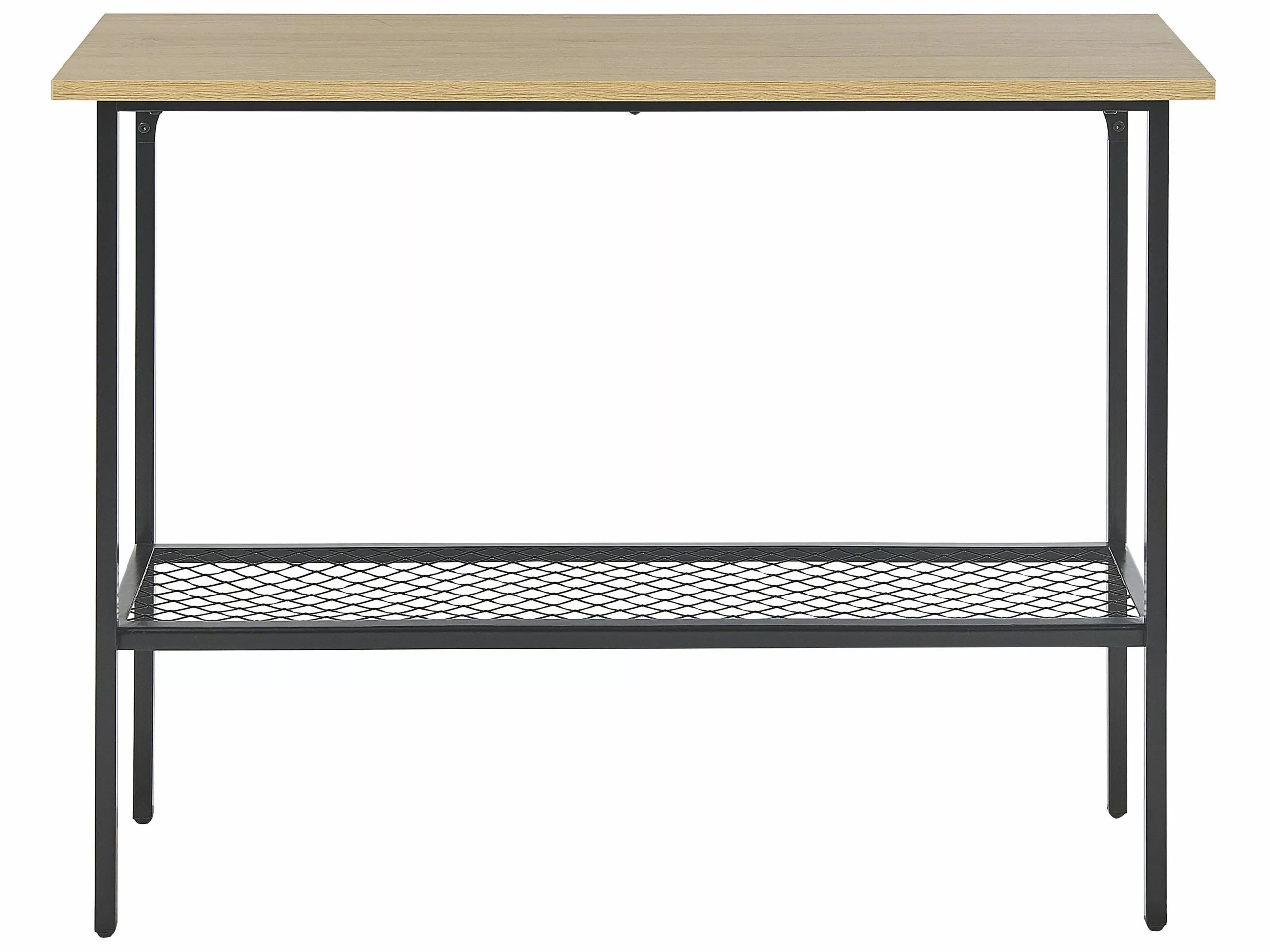 Beliani Konsolipöytä Vaalea Puu/musta DORENA - Image 3