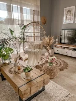 Beliani Riipputuoli Puunvärinen ALLERA -Käsinojalliset tuolit Winkel undef src sa picid 822710 type whitesh image