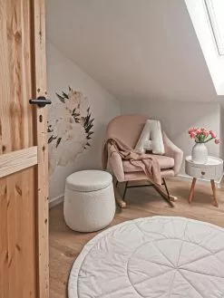 Beliani Keinutuoli Sametti Vaaleanpunainen OXIE -Käsinojalliset tuolit Winkel undef src sa picid 824291 type whitesh image