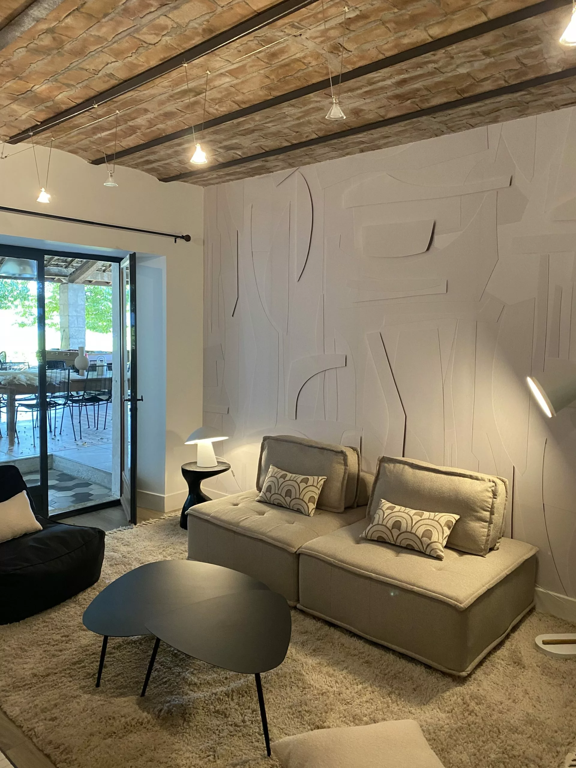 Beliani Sohvan Osa 1-istuttava Beige TIBRO - Image 3