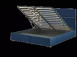 Beliani Parisänky Sametti Säilytystila Laivastonsininen 160 X 200 Cm VERNOYES -Käsinojalliset tuolit Winkel undef src sa picid 825487 type whitesh image