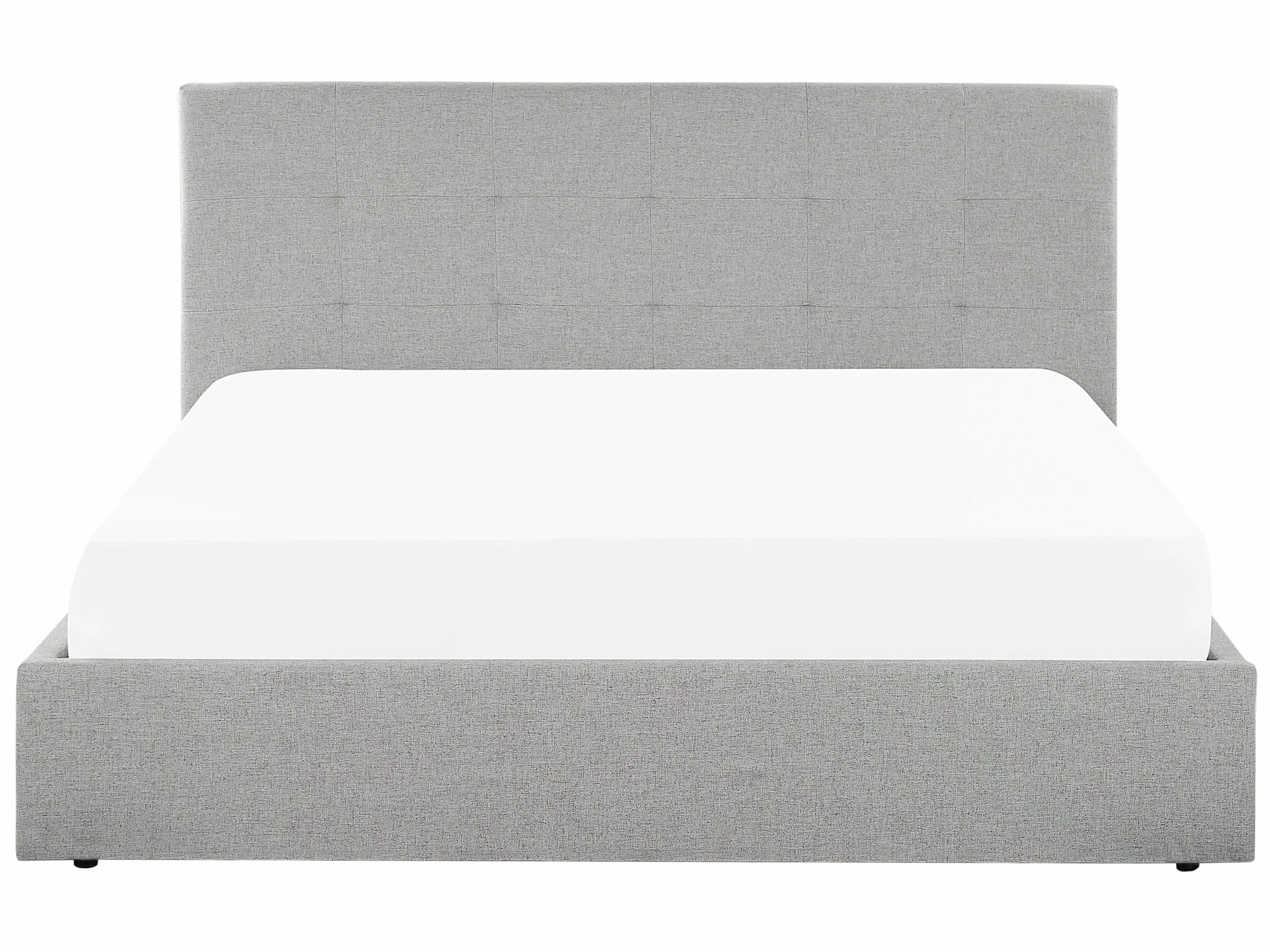 Beliani Sänky Kangas Säilytystila Vaaleanharmaa LORIENT Useita Kokoja 5 Beliani Sänky Kangas Säilytystila Vaaleanharmaa LORIENT Useita Kokoja - Image 5