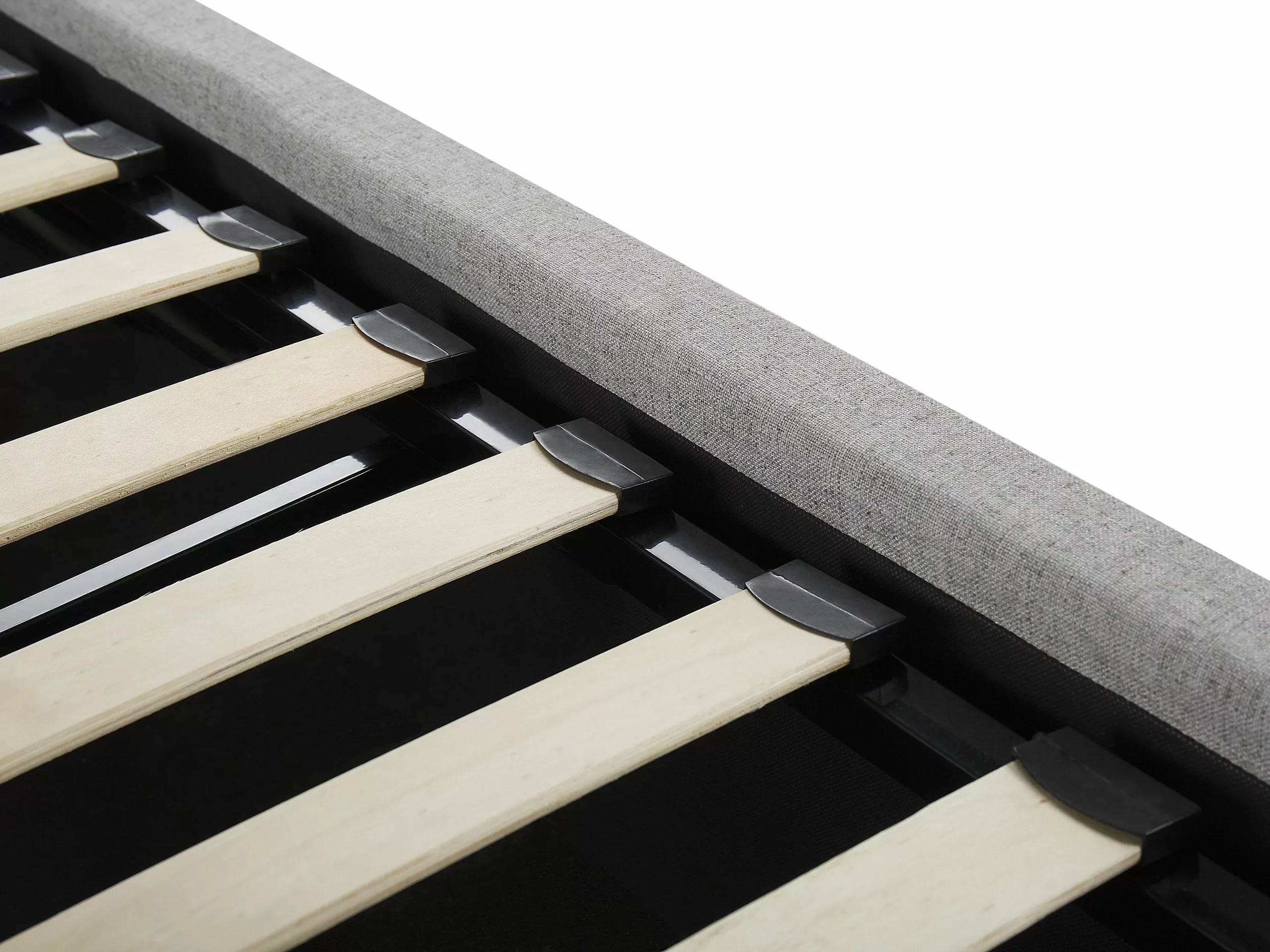 Beliani Sänky Kangas Säilytystila Vaaleanharmaa LORIENT Useita Kokoja 8 Beliani Sänky Kangas Säilytystila Vaaleanharmaa LORIENT Useita Kokoja - Image 8