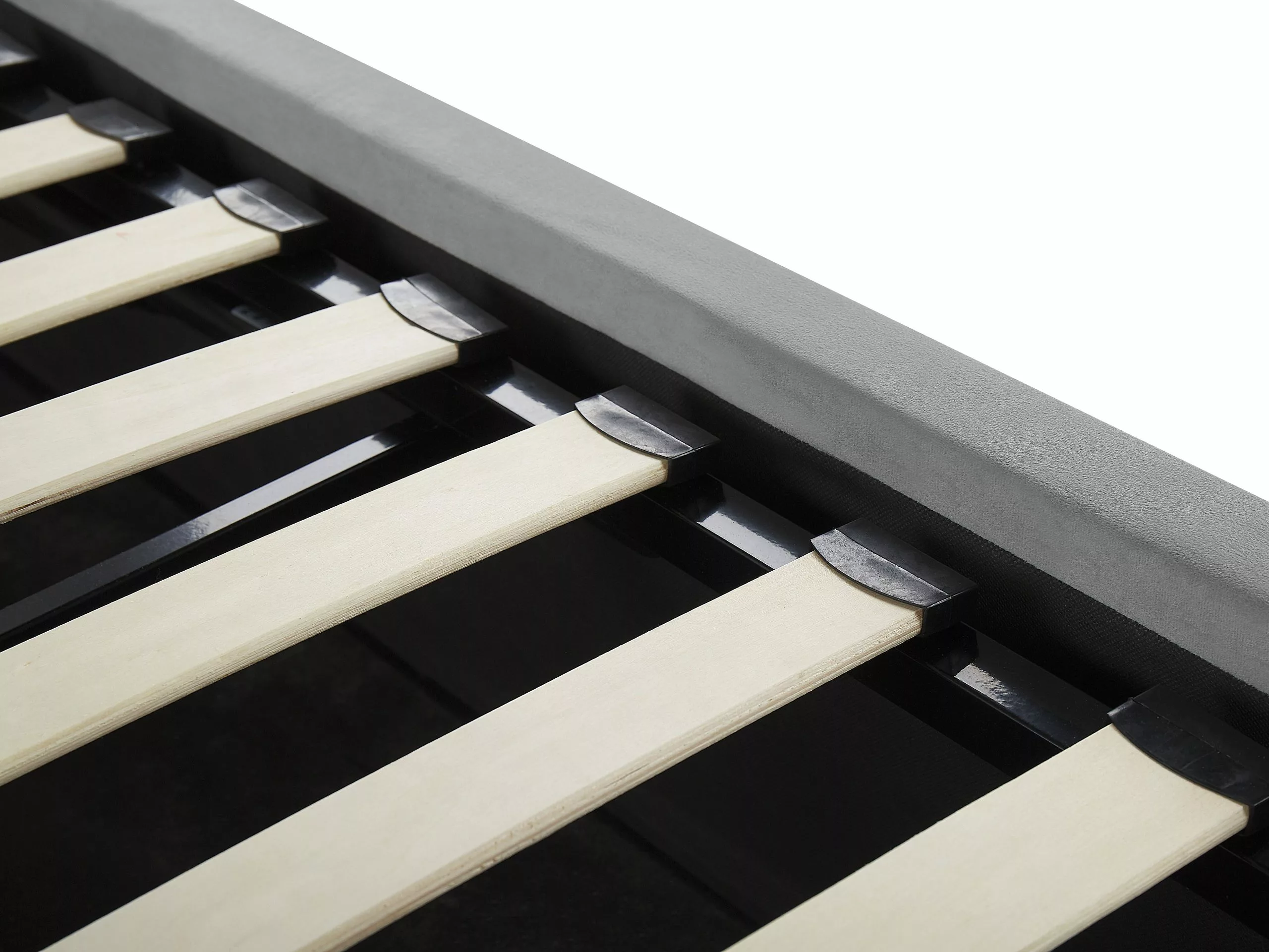 Beliani Sänky Sametti Säilytystila Vaaleanharmaa LORIENT Useita Kokoja - Image 8