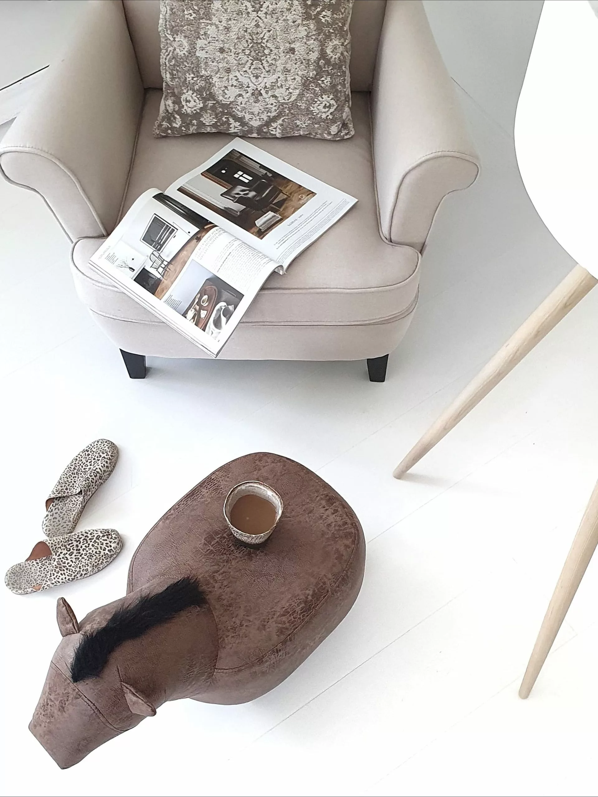 Beliani Nojatuoli Vaalea Beige ABSON 9 Beliani Nojatuoli Vaalea Beige ABSON - Image 9