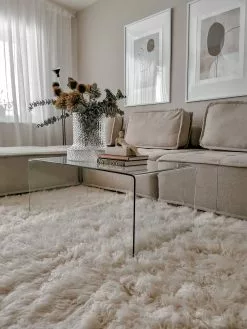 Beliani Konsolipöytä Lasi Kirkas KENDALL -Käsinojalliset tuolit Winkel undef src sa picid 829663 type whitesh image