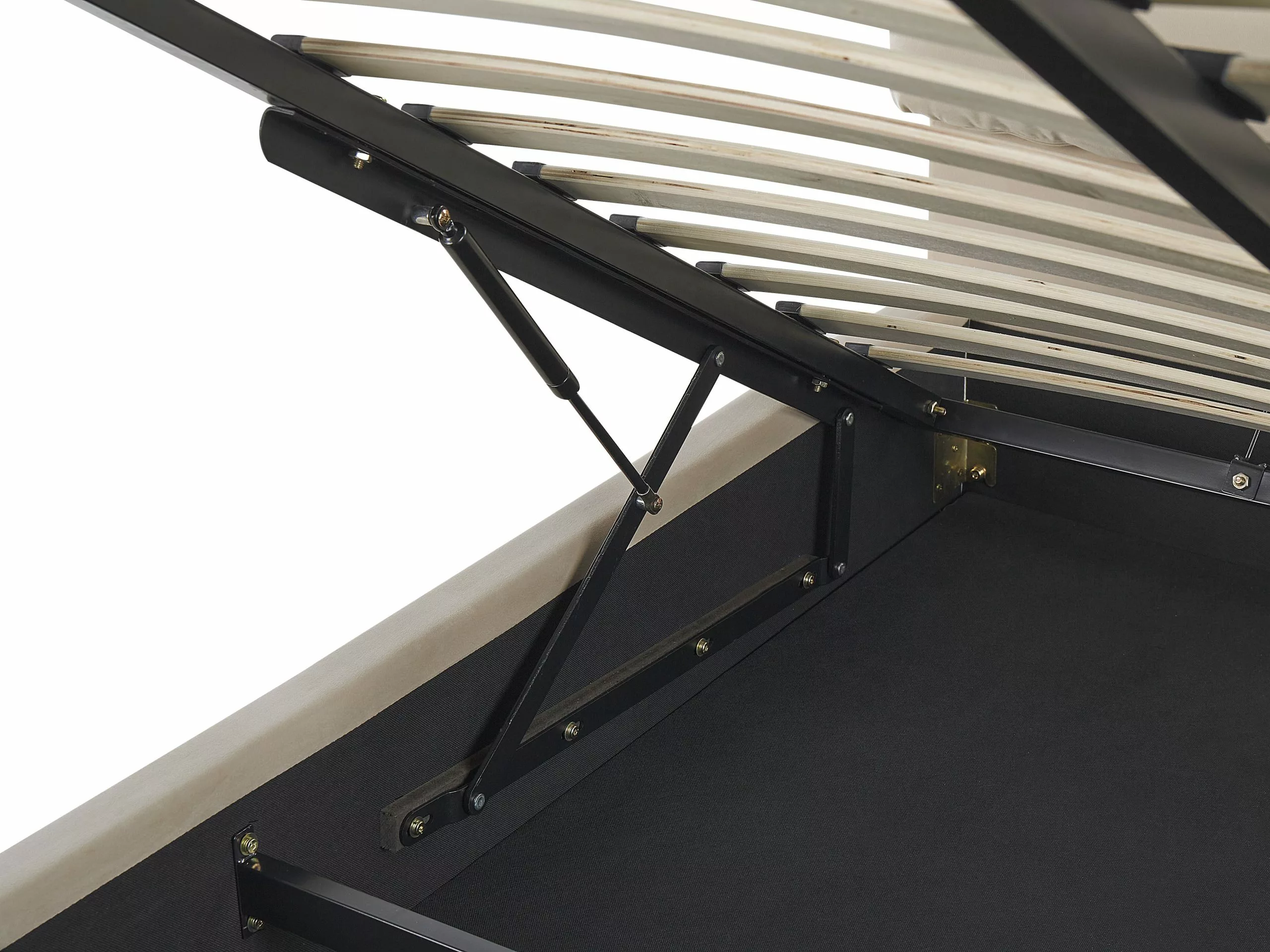 Beliani Sänky Sametti Säilytystila Vaalea Beige BATILLY Useita Kokoja - Image 9