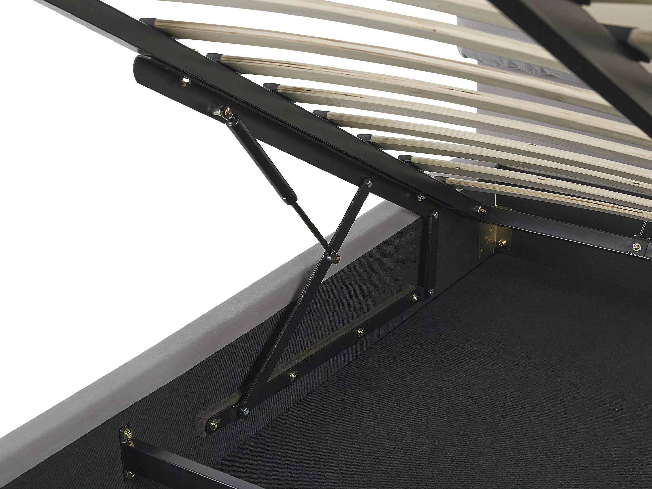 Beliani Sänky Sametti Säilytystila Vaaleanharmaa BATILLY Useita Kokoja 8 Beliani Sänky Sametti Säilytystila Vaaleanharmaa BATILLY Useita Kokoja - Image 8