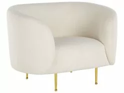 Beliani Nojatuoli Bukleekangas Valkoinen LOEN