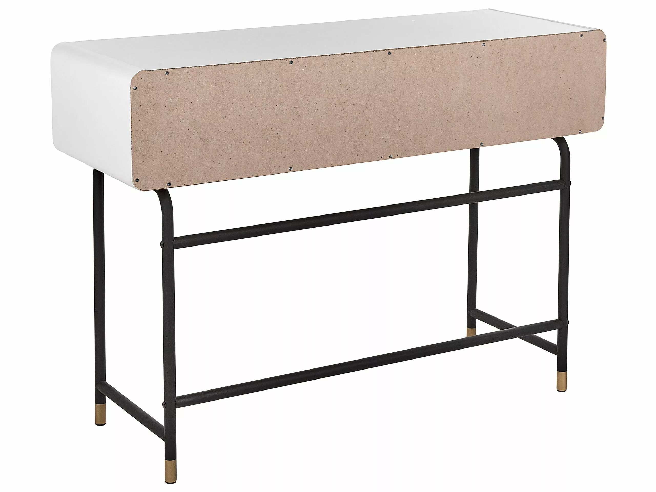 Beliani Konsolipöytä Valkoinen/tumma Puu RIFLE - Image 6