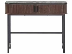 Beliani Konsolipöytä Tumma Puu/musta JOSE -Käsinojalliset tuolit Winkel undef src sa picid 832910 type whitesh image