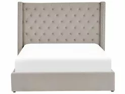 Beliani Sänky Sametti Säilytystila Vaaleanharmaa LUBBON Useita Kokoja 12 Beliani Sänky Sametti Säilytystila Vaaleanharmaa LUBBON Useita Kokoja -Käsinojalliset tuolit Winkel undef src sa picid 833913 type whitesh image