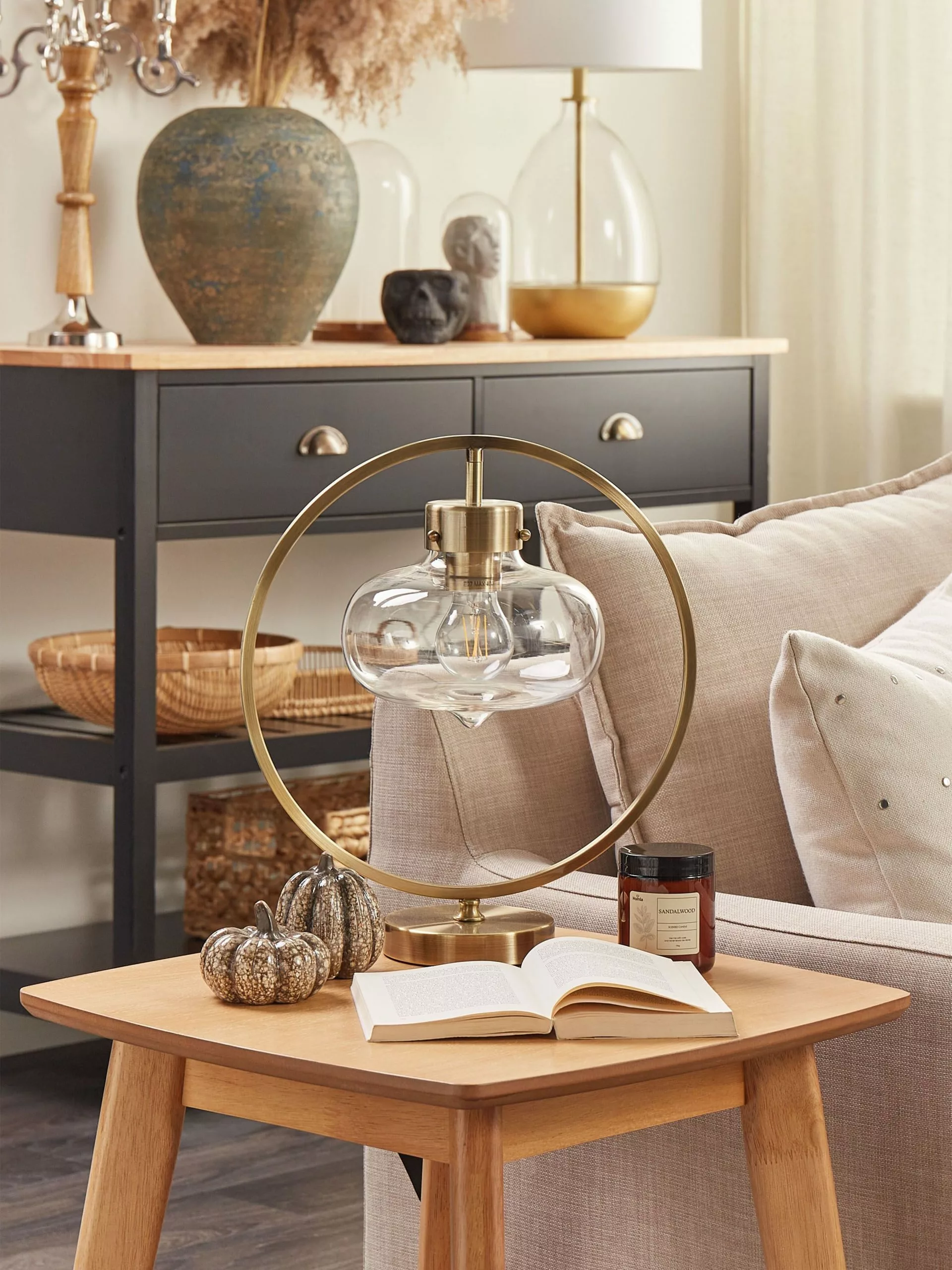 Beliani Sivupöytä Vaalea Puu TULARE - Image 8