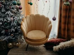 Beliani Nojatuoli Keltainen Sametti LOVIKKA 15 Beliani Nojatuoli Keltainen Sametti LOVIKKA -Käsinojalliset tuolit Winkel undef src sa picid 836831 type whitesh image