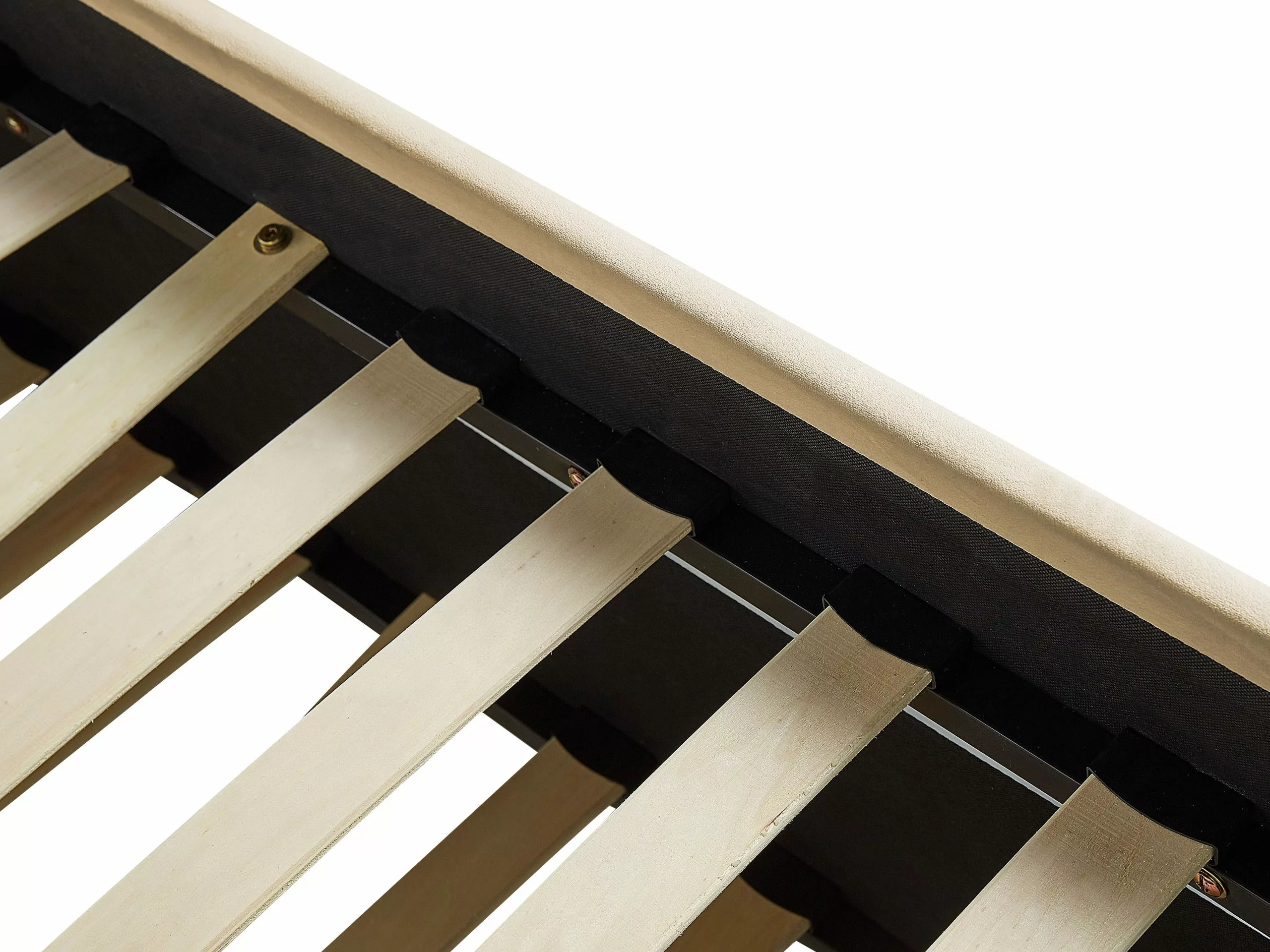 Beliani Sänky Sametti Lisävuode Beige 90 X 200 Cm TROYES - Image 9