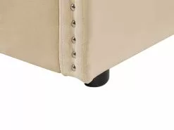 Beliani Sänky Sametti Lisävuode Beige 90 X 200 Cm TROYES -Käsinojalliset tuolit Winkel undef src sa picid 837082 type whitesh image