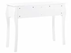 Beliani Konsolipöytä 2 Laatikkoa Valkoinen KLAWOCK -Käsinojalliset tuolit Winkel undef src sa picid 840562 type whitesh image