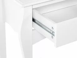 Beliani Konsolipöytä 2 Laatikkoa Valkoinen KLAWOCK -Käsinojalliset tuolit Winkel undef src sa picid 840563 type whitesh image