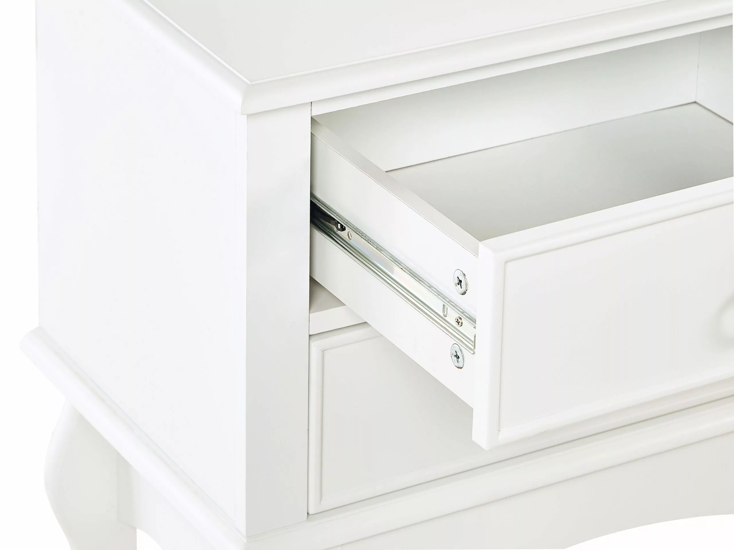 Beliani Konsolipöytä 3 Laatikkoa Valkoinen LAMAR - Image 8