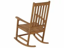 Beliani Keinutuoli Vaalea Akasiapuu BOJANO -Käsinojalliset tuolit Winkel undef src sa picid 843673 type whitesh image