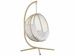 Beliani Riipputuoli Jalustalla Teräs Beige ARCO