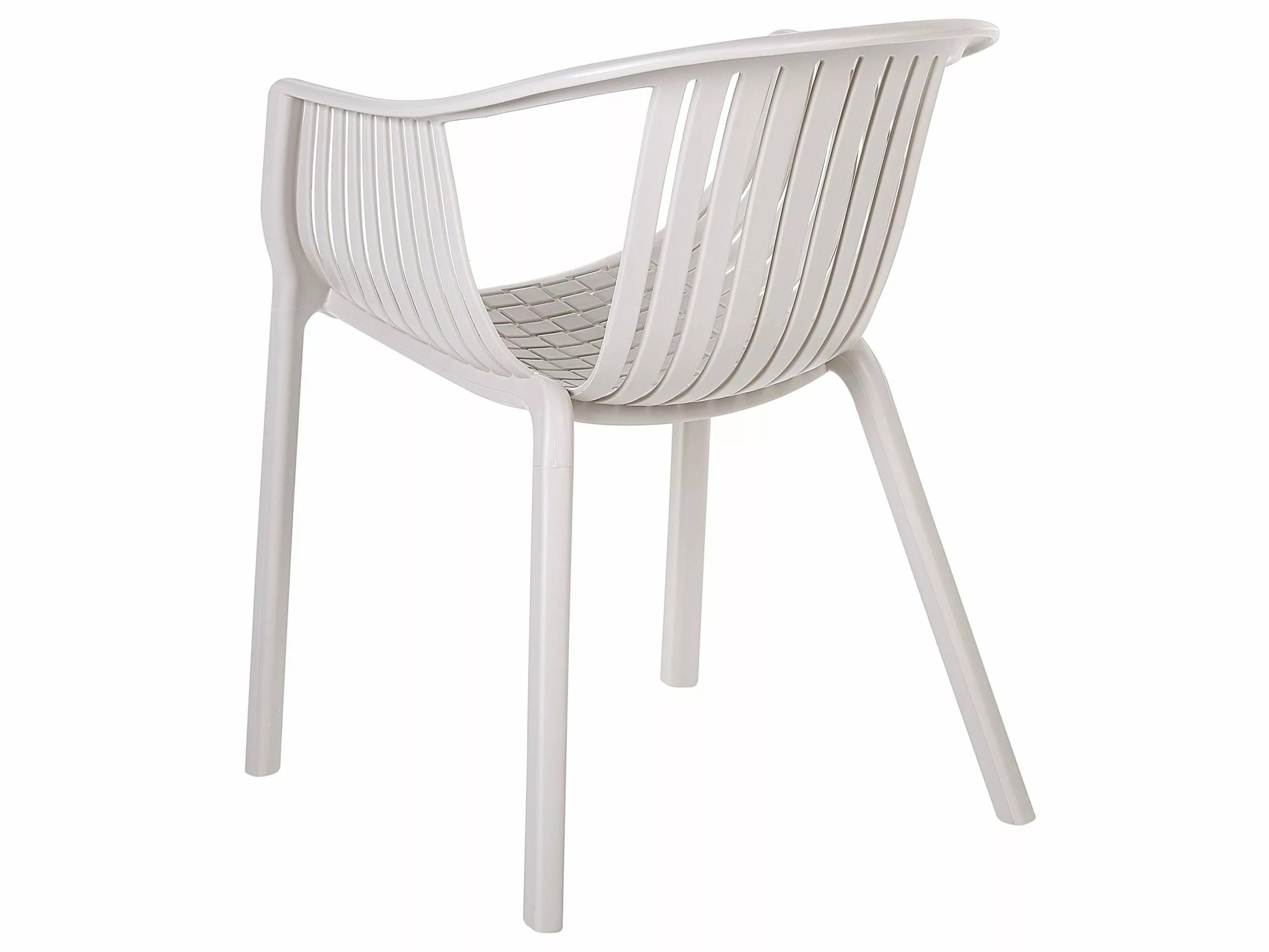 Beliani Puutarhatuoli Muovi Beige 4 Kpl NAPOLI - Image 6