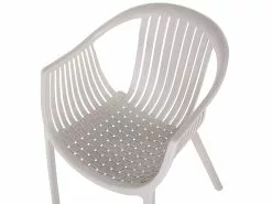 Beliani Puutarhatuoli Muovi Beige 4 Kpl NAPOLI -Käsinojalliset tuolit Winkel undef src sa picid 848079 type whitesh image