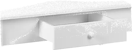 Beliani Konsolipöytä Laatikko Valkoinen ALBIA - Image 4