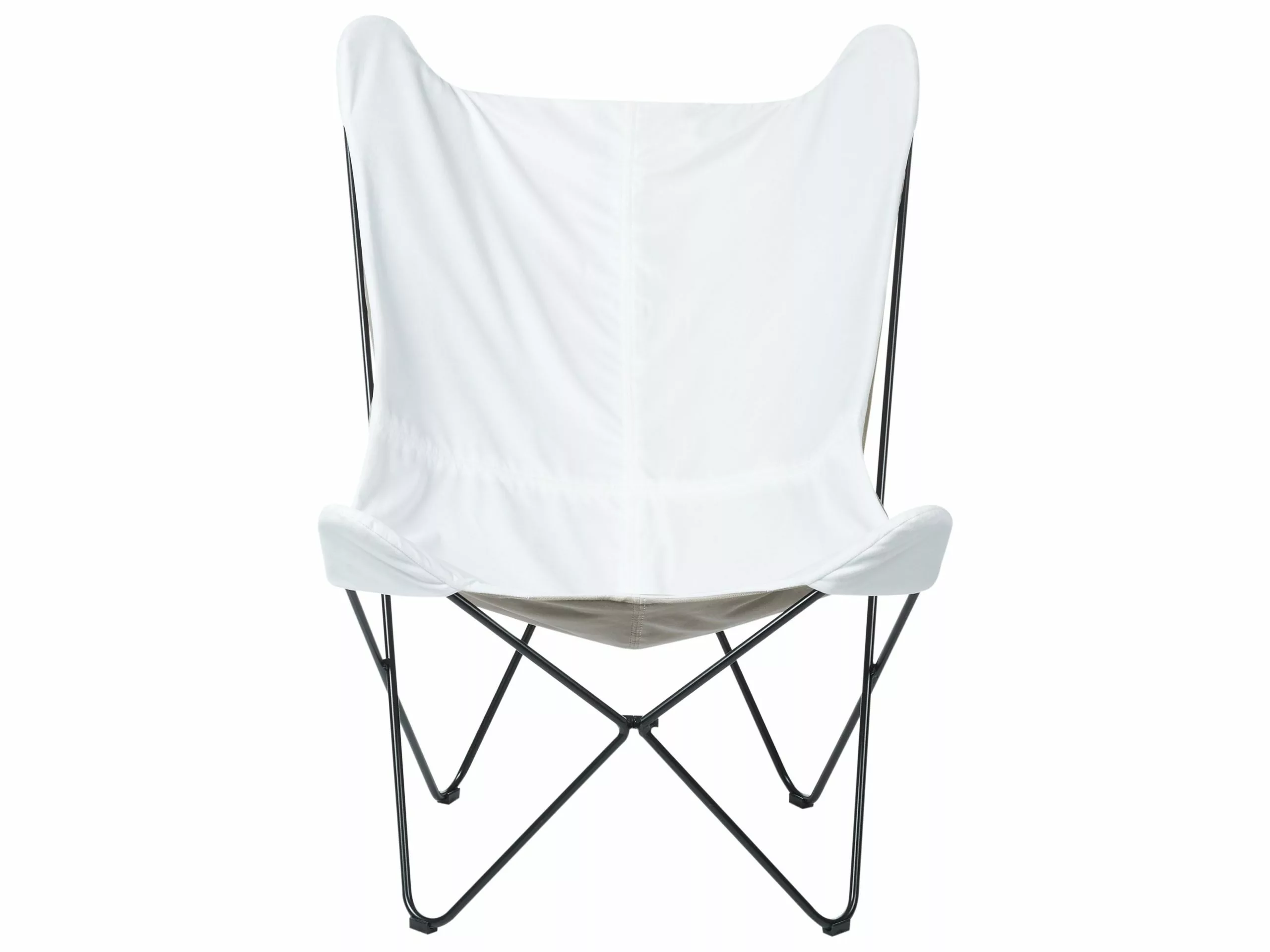 Beliani Nojatuoli Sametti Valkoinen NYBRO 3 Beliani Nojatuoli Sametti Valkoinen NYBRO - Image 3