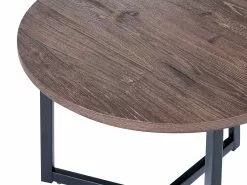 Beliani Sivupöytä Tumma Puu/musta TIPPO 8 Beliani Sivupöytä Tumma Puu/musta TIPPO -Käsinojalliset tuolit Winkel undef src sa picid 851582 type whitesh image