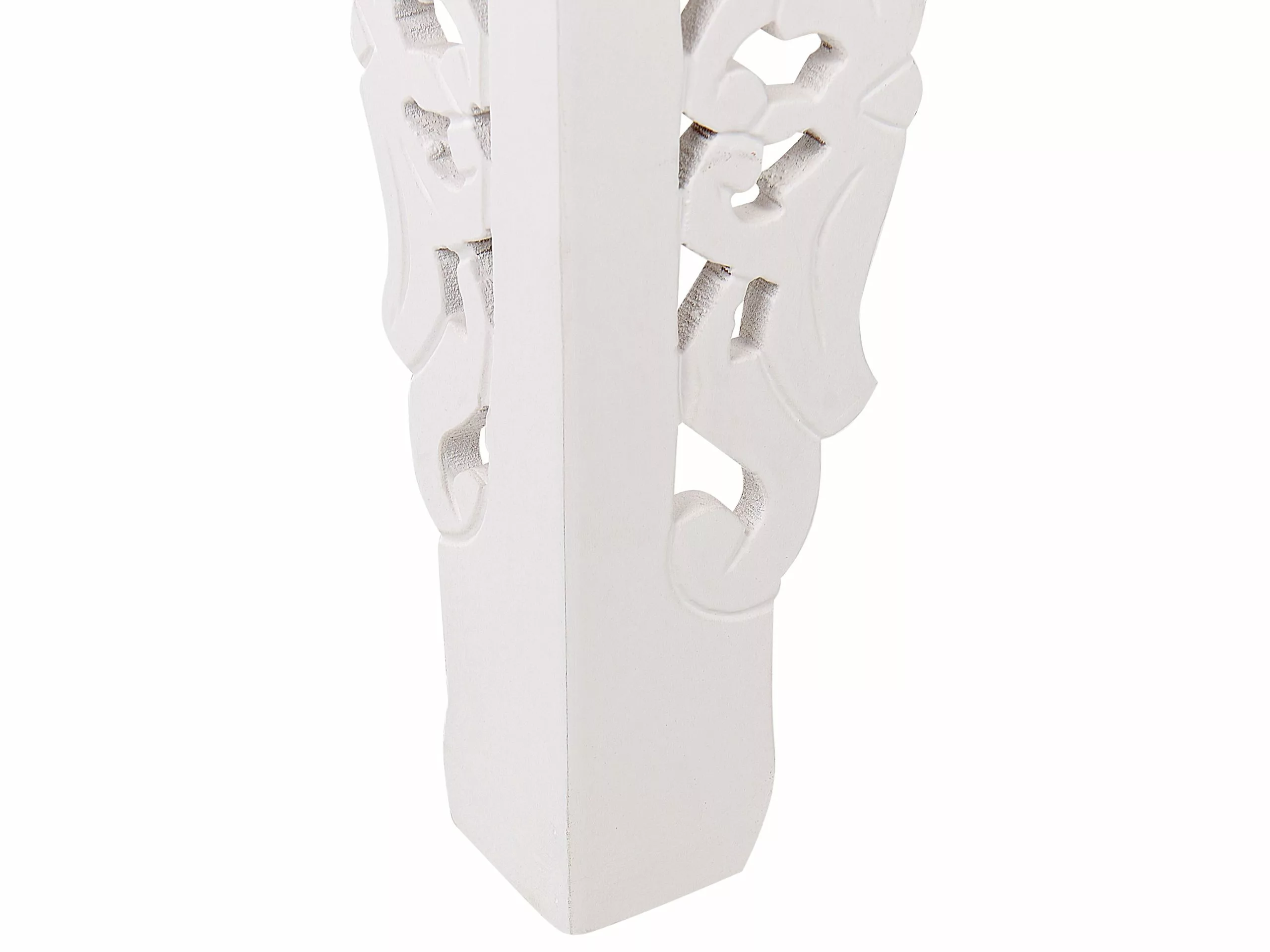 Beliani Sivupöytäsetti Lasitasolla Valkoinen 2 Kpl AMADPUR - Image 8