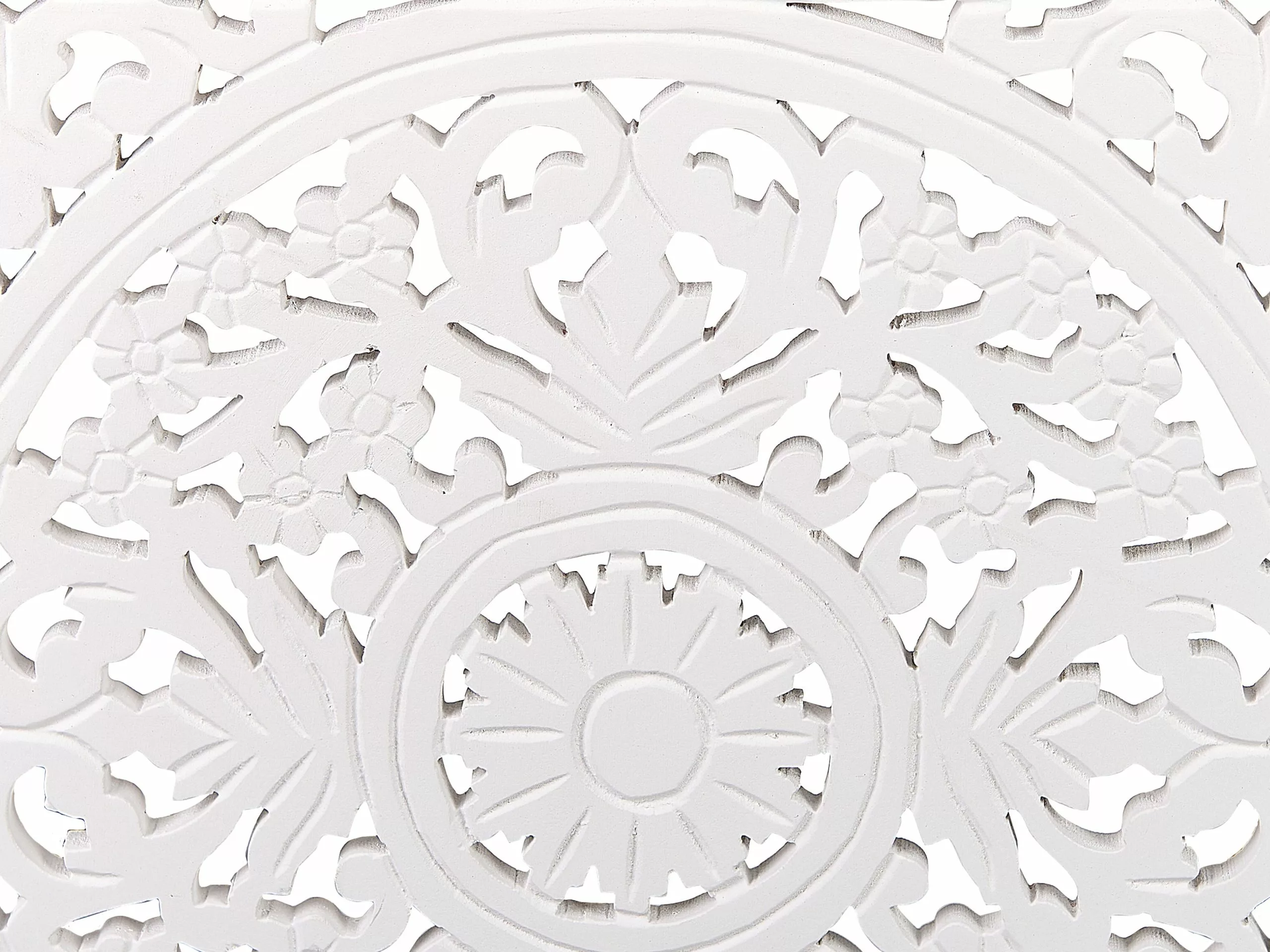 Beliani Sivupöytäsetti Lasitasolla Valkoinen 2 Kpl AMADPUR - Image 9