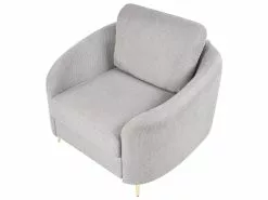 Beliani Nojatuoli Kangas Vaaleanharmaa TROSA -Käsinojalliset tuolit Winkel undef src sa picid 851969 type whitesh image