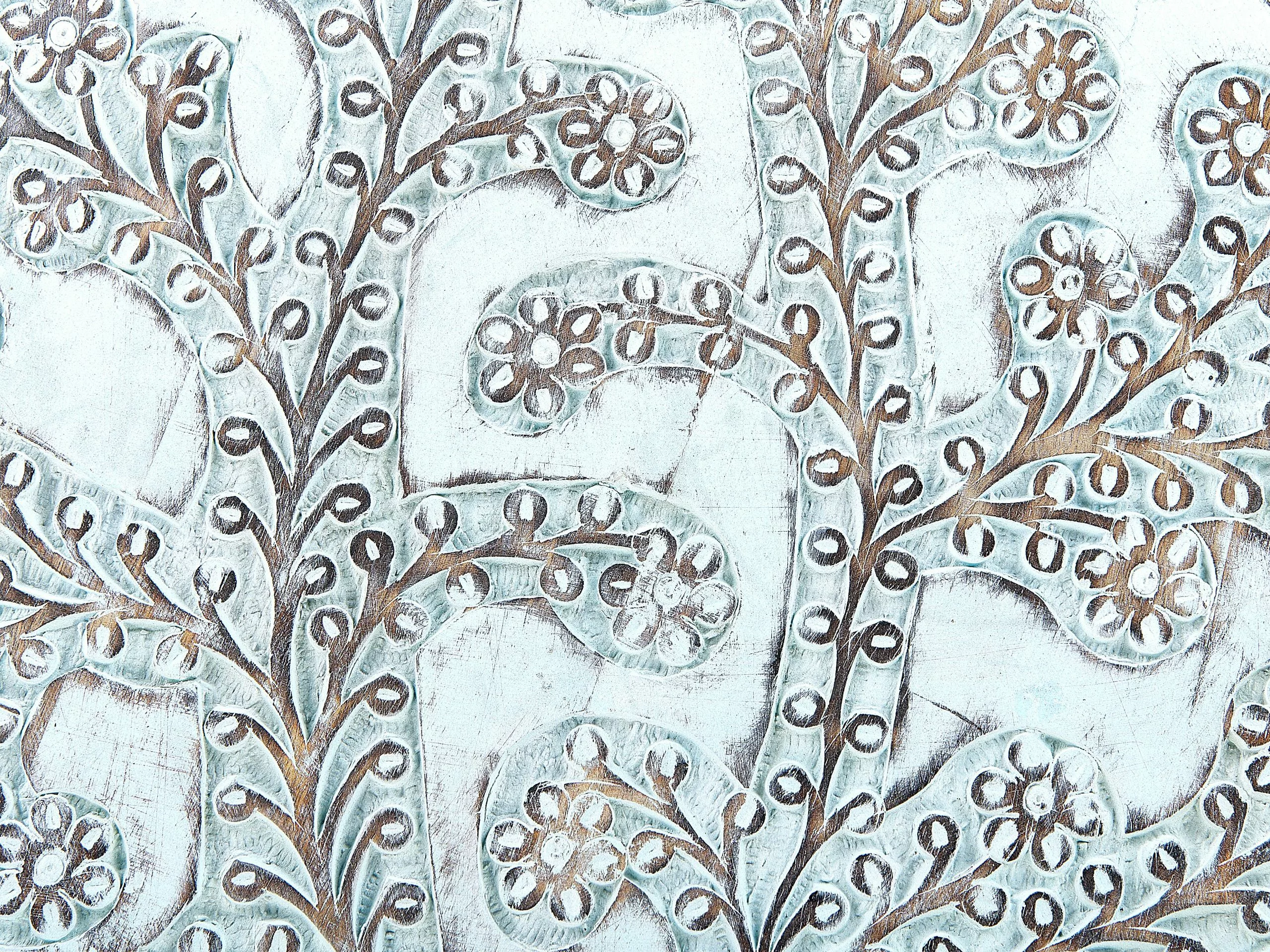 Beliani Sivupöytä Mangopuu Vaaleansininen BORAI 5 Beliani Sivupöytä Mangopuu Vaaleansininen BORAI - Image 5