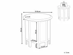 Beliani Sivupöytä Mangopuu Harmaa JAGORI 11 Beliani Sivupöytä Mangopuu Harmaa JAGORI -Käsinojalliset tuolit Winkel undef src sa picid 852338 type whitesh image